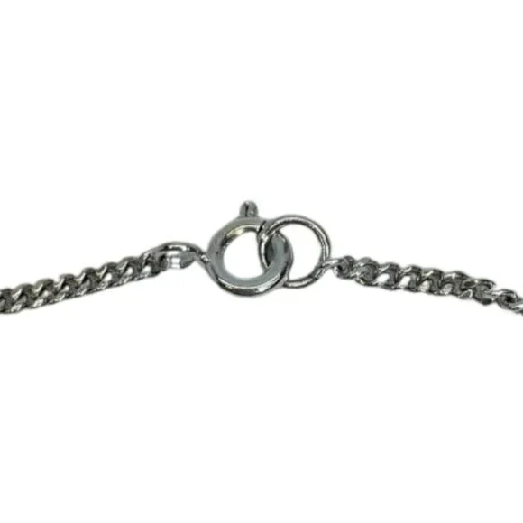 Celine Old Necklace Choker 1945 Macadam Accessories Small Logo Plate Star Ring - Picture 7 of 8